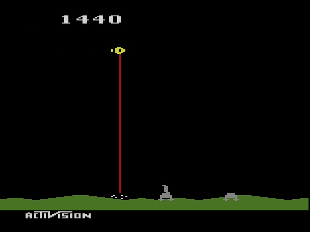 Gameplay of Laser Blast for Atari 2600